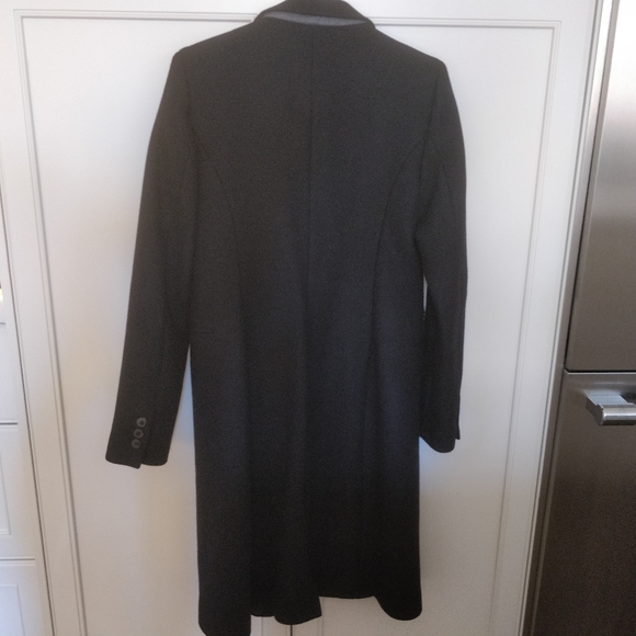 ZARA 75% wool black coat double breasted - Picture 5 of 13